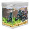 Tanque de Peces Ultra Transparente Hecho a Sí Mismo Acuario para Sala de Estar de Escritorio Tanque Pequeño de Vidrio para el Hogar para Personas Perezosas