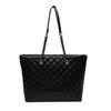 Bolsa de Grande Capacidade para Mulheres 2025 Novo Estilo com uma Textura Estilo Ocidental, Matelassê Corrente Bolsa Tote para Escola/Trabalho de Verão