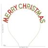 Diadema con Letra de Moda Europea y Americana Accesorios para el Cabello Feliz Navidad Tocado Navideño Disfraz en Stock