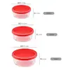 Conjunto de Tigelas de Vidro Resistente ao Calor para Salada Doméstica Tigela de Cozinha com Tampa Grande Capacidade Tigela para Frutas e Arroz Utensílios de Mesa para Armazenamento