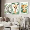 Desenho Animado de Animal Quarto de Dormir Mesa de Cabeceira Quarto de Criança Mural Fofo Pintura Pendurada Pintura Decorativa