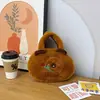 Nova Bolsa de Ombro Capivara de Pelúcia Kabibala Fofa Nova Super Quente Moda Desenho Animado Bolsa de Mão Transversal Fofa