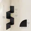 Estante de esquina transfronterizo, estante de almacenamiento triangular de pared, divisor de pared, estantería de capas, estante de esquina multicapa para almacenamiento de cocina
