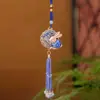 Colgante de Brocado de Canción Festival de Medio Otoño Palacio Lunar Conejo de Jade Colgante de Borla de Brocado de Canción Producto Terminado Nuevo Estilo Chino Estilo Nacional Adorno de Colgante para Solapa Hanfu