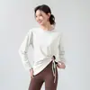 Ropa de Yoga para Mujer en Otoño Nueva Holgada Transpirable Deportiva Manga Larga Camiseta de Running Pilates Fitness Top Blusa