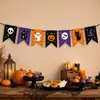 Banderines personalizados para decoración de fiesta de Halloween, diseño gratuito, impresión en papel cartulina blanca, suministros festivos transfronterizos