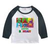 Camiseta de Manga Larga Banban Garden para Niños y Niñas Primavera y Otoño Nueva Camiseta Básica de Cuello Redondo para Niños Top de Algodón para Niños