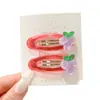 Presilhas de Cabelo Coloridas de Frutas para Meninas, Presilhas Bb Fofas para Franja Lateral, Presilhas Adoráveis para Testa, Acessórios de Cabelo, Grampos