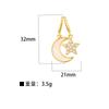 Micro incrustação acessórios de zircônia inteligente floco de neve coroa flor amor gota de água pingente de cobre colar faça você mesmo brincos acessórios de pingente