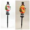 Bestseller internacional Luzes solares de LED de boneco de neve para jardim, para criar uma atmosfera festiva no quintal e como iluminação decorativa de paisagem
