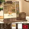 Calendário 2027 Ornamento de Mesa Personalizado de Madeira com Porta-Caneta, Caixa de Presente com Calendário Mensal Estilo Tradicional, Calendário do Ano do Carneiro, Publicidade Personalizada