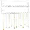 Suporte Transparente de Acrílico para Colares Rack de Joias Colar Pulseira Rack de Exibição de Joias de Parede Rack de Armazenamento Acessórios