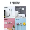 Gancho de almacenamiento de enchufe de cable de alimentación de una pieza sin perforación para uso en cocina y hogar, organizador de cables creativo montado en la pared