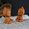 Adornos de Talla en Madera de Tuya Wukong Siete Días Gran Sabio Artesanías Joyería Pequeño Juguete de Escritorio Wen Portátil para Hombre Lucha para Ganar Buda