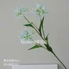 Flor de simulación nueva de tres cabezas flor del otro lado orquídea del viento y la lluvia Manzhu Shahua flor del infierno decoración de boda flor al por mayor transfronterizo