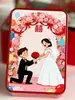 Caja Rectangular de Dulces para Boda, Recuerdos de Boda, Tarro de Dulces, Caja de Hojalata, Tarro de Dulces de Chocolate