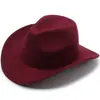 Sombrero fedora de lana, sombrero de vaquero, estilo étnico para hombres y mujeres, sombrero de sol de estilo europeo y americano para parejas para primavera y verano, sombrero de jazz