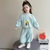 Traje para Niñas Estilo Primavera/Otoño 2026 Nuevo Moda Elegante para Niños Sudadera Casual Conjunto de Dos Piezas Bebé Niña Primavera/Otoño