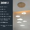 Chandelier para sala de estar de edifício duplex, novo design chinês criativo de folha de lótus, luminária para sala de jantar de apartamento tipo loft, chandelier para mesa de areia de sala de chá
