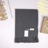 Bufanda de Cachemir Artificial Gerunis para Mujer en Invierno, Chal Cálido de Borlas Multicolores Opcionales, Bufanda Larga Versátil y a la Moda