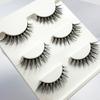 Empuje caliente transfronterizo natural largo multicapa tridimensional pestañas postizas tres pares pestañas 3D naturales cruzadas suministro de comercio exterior