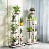 Suporte de Flores para Uso Doméstico Interno, Suporte de Vasos de Flores para Sala de Estar, Estante de Armazenamento de Chão, Suporte Dobrável de Múltiplas Camadas para Plantas Verdes, Economizador de Espaço