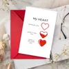 Compra Directa Transfronteriza de 1 Juego de Sobres para Tarjetas de Felicitación Creativas de San Valentín de Tamaño Grande, Postal en Blanco, Tarjeta Más Vendida de Vacaciones