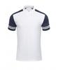 Lote directo de fábrica 2024 nueva polo deportiva de manga corta con media cremallera y cuello alto, combinación de colores, transpirable, uniforme de béisbol