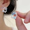 Aretes de Concha de Perla Estrella de Mar de Moda de Alta Gama para Mujer, Aretes Dulces y Versátiles, Diseño de Nicho y Aretes Elegantes