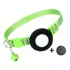 Amazon Más Vendido Transfronterizo Collar para Gato Airtag con Cascabel Collar Reflectante con Huella de Pata Posicionamiento Airtag