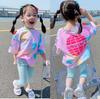 Camiseta Tie-Dye de Verano 2026 para Niñas, Top Holgado de Manga Corta Moderno y Lindo para Niños Pequeños y Mayores