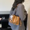 Bolsa Pequena Versátil com Corrente para Mulheres Moda Primavera 2026 Transfronteiriça, Nova Bolsa Quadrada Pequena Plissada Nuvem, Bolsa Transversal de Nicho