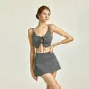 Novo Maiô Dividido de Três Peças para Mulheres Cobrir a Barriga e Aparência Emagrecedora Resort de Praia Termas Maiô [Drop Shipping]