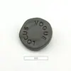 Accesorios de Metal Panel de Cuatro Botones Venta al por Mayor Abrigo Cortavientos Suéter de Cuero Suéter Chaqueta Botones Decorativos