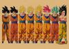 Anime Japonês Dragon Ball Alalei Pôster Retrô de Papel Kraft Toriyama Ming Pintura Decorativa Mural Rei Macaco 316
