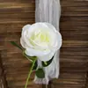 Rosa de Simulación Tallo Único Rosa Redonda Cascada de Flores Pared de Flores Arreglo Floral Flor Artificial Flor de Boda Flor Falsa Fila de Flores en el Suelo