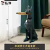 Adornos Grandes de Perro de Piso de Alta Gama Nórdicos Lujo Ligero Decoraciones para Sala de Estar Dormitorio Bandeja para Mueble de TV para Regalos de Inauguración