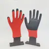 Envío Gratis Guantes de Protección Laboral Recubiertos de Nitrilo, Resistentes al Desgaste, Resistentes al Aceite, Guantes Gruesos de Goma Industrial de Nitrilo Liso Venta al por Mayor Transfronteriza