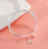 Flores Desabrochando! Pulseira de Borboleta Prateada para Mulheres, Design Legal e Único, Luxo Leve, Doce e Versátil, Presente Perfeito para uma Melhor Amiga