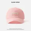 Boné de Baseball Bordado com Letras Feminino para Primavera e Verão, Chapéu com Proteção Solar para Passeios, Boné Versátil Casual sem Top Macio