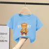 Camiseta de Manga Corta 100% Algodón Puro para Niños Mayores, Nuevo Estilo de Verano con Estampados Elegantes, Camiseta Casual Fresca y Atractiva para Niños