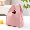 Bolsa de Presente para Doces Bolsa Simples de Tricô Bolsa Ins Bolsa Explosiva Versátil Cor Sólida Bolsa de Tecido Bolsa de Mão para Presente