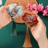 Festival del Bote del Dragón Nuevo Bordado Mariposa Calabaza Carpa Bolsita Candado Concéntrico Colgante Bolsita Portátil Accesorios Dinastía Han Colgante