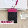 Porta Credencial de Trabajo Cuero Genuino con Cordón, Porta Insignia de Empleado de Alta Gama, Porta Tarjetas con Ranuras Múltiples para Colgar del Cuello