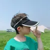 Chapéu de Sol Infantil Verão Meninas Versátil Chapéu de Sol Bico de Pato Anti-UV Outdoor Mostra Rosto Pequeno Chapéu de Seda Gelada