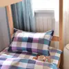 Funda de almohada de algodón puro Funda para relleno de almohada Funda de almohada 100% algodón Dormitorio de estudiante Algodón agradable a la piel Funda de almohada tipo sobre Tamaño grande Ropa de cama