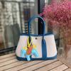 2025 Bolso Nuevo de Cuero Genuino para Mujer Bolso de Hombro Cruzado Bolso Tote Color Block Bolso Jardín Portátil Bolso Grande Bolso de Compras Bolso Balde