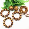 Pulsera de Ciprés Dorado del Mar al por Mayor del Fabricante, Pulsera de Ciprés del Mar de Coral Negro Imitación, Pulsera Budista de Múltiples Cuentas de Ciprés Vivo Ciprés de Sangre para Hombre