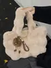 Bolso de Mano de Felpa de Moda Transfronterizo Bolso de Mujer Nuevo Estilo Otoño/Invierno 2026 Bolso de Piel Suave Bolso Tote Ultra Ligero Lindo