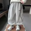 Pantalones de Niño Q155 Otoño Nuevo Estilo Versión Coreana Primavera y Otoño Infantiles Pantalones Deportivos de Chándal Frescos y Guapos Pantalones Casuales para Niños Pequeños